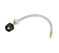 Tuyau De Régulateur De Gaz RV, Tuyau De Propane RV Avec Manomètre, 15 ″ À Feuilles De Coffre À L'épreuve Des Fuites | 1pc | Gauge De Pression Intégrée, Conception De Fuite Pour Les Espaces Serrés