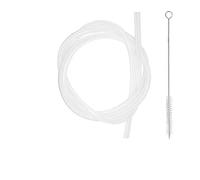 Tuyau De Remplacement En Silicone For Machine À Café Automatique De Tube De Lait De 2 M Avec Brosse Propre Adapté À Ninova, Compatible For JURA, Compatible For Melitta, Transmission Silencieuse