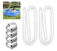 Tuyau de remplacement piscine - PZCC - INTEX - Diam. 1,25"" (32 mm) - Long. 59"" (1,5 m) - Lot 2 + 4 pinces