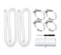 Tuyau De Remplacement Pour Pompe À Piscine | Tuyau de Filtration pour Piscine 99 Centimètres - Connecteur Robuste avec 4 Colliers Flexible pour Circulation d'Eau Connexions Spa Cascade