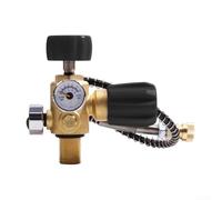 Tuyau de remplissage de bouteille de gaz submersible 400 bar/6000 psi, valve double jauge de 61 cm avec 3 options de filetage pour plongée sous-marine et lutte contre les incendies (noir, 78-14)