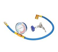 Tuyau de remplissage réfrigérant de R134A R12 avec la jauge, kit de mesure de calibre de tuyau de recharge de réfrigérant de climatisation automatique de voiture kit de recharge r134+recharge climati