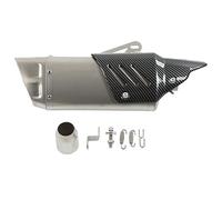 Tuyau de silencieux de moto, remplacement universel de style de fibre de carbone de tuyau d'échappement de moto de 51mm/2in pour R1 R3 R6 MT07 MT09