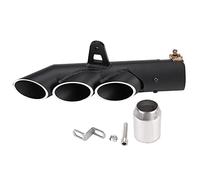 Tuyau de Silencieux D'échappement Universel Moto, Arrière Queue Gorge Trois Sorties Silencieux D'échappement Tuyau de Queue Embout de Tuyau D'échappement pour YZF-R6,Tuyau d'échappement