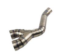 Tuyau De Silencieux Pour S1000RR 2010 2012 2013 2014 Adaptateur Tuyau D'échappement Moto Slip On Exhaust Cat Cut Catalyst Middle Link Pipe Tube Down Pipe 60mm
