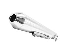 Tuyau de Silencieux, Tuyau d'échappement de Moto Universel Antichoc pour Modification (Blanc)