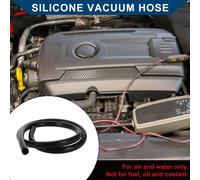 Tuyau De Silicone Pour Aspiration Automobile Haute Température 6Ft 5/8" 16Mm Id 3.5Mm D'épaisseur 1 Pc Noir