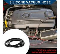 Tuyau De Silicone Pour Aspiration Automobile Haute Température 6Ft 9/16" 14Mm Id 3.5Mm D'épaisseur 1 Pc Noir