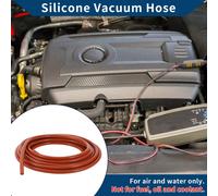 Tuyau De Silicone Pour Aspiration Automobile, Ligne D'Aspiration Haute Température 16,4 Pieds 1/16" 2Mm Id 3Mm D'épaisseur 1 Pièce Rouge