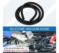 Tuyau De Silicone Pour Aspiration Haute Température 1 Mètre 6Mm Id 2.5Mm D'épaisseur Ligne D'Aspiration Automobile En Silicone Noir 1Pc