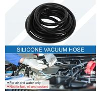 Tuyau De Silicone Pour Aspiration Haute Température 12Ft 3/16" 5Mm Id 2.5Mm D'épaisseur Ligne D'Aspiration Automobile En Silicone Noir 1Pc