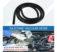 Tuyau De Silicone Pour Aspiration Haute Température 6,6Ft 9/16" 14Mm Id 2,5Mm D'épaisseur Ligne D'Aspiration Automobile En Silicone Noir 1Pc