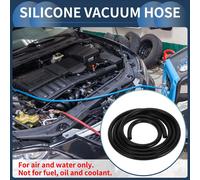 Tuyau De Silicone Pour Aspiration Moteur 6Ft 3/16" 4Mm Id 2.5Mm D'épaisseur Voiture Automobile Ligne D'Aspiration En Silicone Noir Haute Température