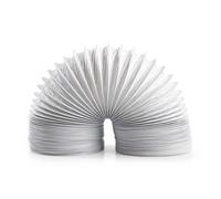 Tuyau de sortie d'air PVC | 100 mm | 6.00 m | Convient pour : Ventilation d'air / Sèche-linge | Blanc