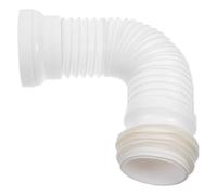 Tuyau de Toilette Extensible D'étanchéité, Raccord Décalé Wc Blanc | Plastique Blanc, Connexion Serrée et Tolérance, pour Rénovation Salle de Bain et Évacuation Murale