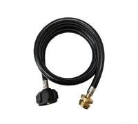 Tuyau de transfert de propane de 1,8 m avec adaptateur de type 1 pour connecter une cartouche de 0,5 kg à un réservoir de 9,1 kg pour une utilisation avec des barbecues portables