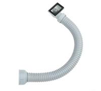 Tuyau de trop-plein d'évier avec joint rectangulaire pour s'adapter aux lavabos, fabriqué en polypropylène robuste + PVC pour une utilisation à long terme dans la gestion du drainage et des