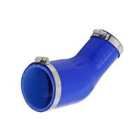 Tuyau de turbo Adaptateur de tuyau en silicone réducteur bleu, connecteur à 45 degrés, universel, ignifugé, pour intercooler automobile, turbo, d'admission tuyau en silicone(51MM-76MM)