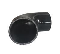 Tuyau de turbo Coude à 90 degrés de 3 pouces en silicone pour tuyau d'intercooler, raccord turbo noir tuyau en silicone