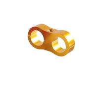 Tuyau de turbo Kit de séparateur durites universel AN4 AN6 AN8 AN10 en aluminium usiné, pour conduites d'huile et d'eau. Collier serrage Compatible avec les(AN4 gold)