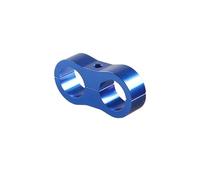 Tuyau de turbo Kit de séparateur durites universel AN4 AN6 AN8 AN10 en aluminium usiné, pour conduites d'huile et d'eau. Collier serrage Compatible avec les tuyau en silicone(AN4 blue)