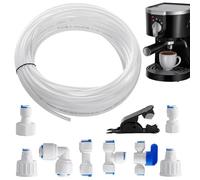 Tuyau de tuyau d'eau - flexible de connexion rapide de 15 m pour purificateurs d'eau, réfrigérateurs et éviers | Tuyau de conduite d'eau potable avec coupe pour répondre aux besoins