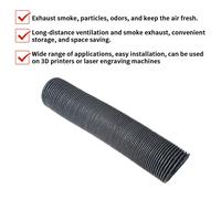 Tuyau de Ventilateur D'Extraction D'Imprimante 3D Tuyau de Ventilation en Feuille Cryptée Tube de Fumée Évolutif pour Voron 2.4 R2 Trident, Sans