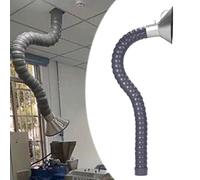 Tuyau de Ventilation Bras D'extraction de Fumées Flexible avec Hotte Entonnoir, Tuyau D'extraction Articulé, Conduit D'évacuation des Fumées Orientable à 360°(ID 200mm(7 7/8"),1m(3.3ft))
