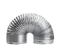 Tuyau de ventilation de séchage flexible, conduit d'aluminium en aluminium 120 mm, tuyau résistant au feu 59 pouces pour les climatiseurs, cagoules d'extracteur et systèmes ventilation, év