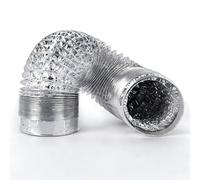 Tuyau de Ventilation en Aluminium pour Hotte de Cuisinière, Conduit Flexible pour Sèche-Linge, Extensible et Pliable, 3/4 / 6/7 Pouces (Choix)(20cm/7.8in)