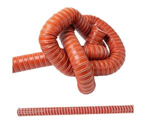 Tuyau de Ventilation Flexible en Silicone Haute Performance, diamètre intérieur 1-12", Longueur 10 m (32,8 pi), pour Le Refroidissement des Freins, l'évacuation des gaz de séchage et l'extra