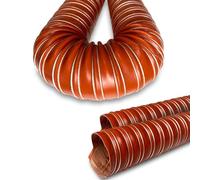 Tuyau de Ventilation Flexible en Silicone Haute température pour Le Refroidissement des Freins et l'échappement, diamètres de 1 à 12 Pouces, Gaine résistante pour fumées industrielles, 102 m