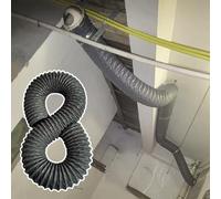 Tuyau de ventilation flexible et isolé, pour ventilateur d'échappement commercial, 10 m de long, 320 mm de diamètre