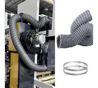 Tuyau de Ventilation Flexible pour sèche-Linge, idéal pour Les espaces restreints, kit de Conduit d'évacuation de 2 à 7 Pouces, Conduit de 5 m (16,4 pi) avec Pince, Parfait pour la ventilati
