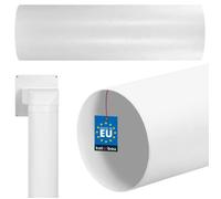 Tuyau de ventilation - KOTARBAU - 500 mm - Tube rond en PVC - Blanc - Intérieur