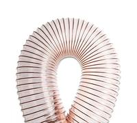 Tuyau de ventilation pour le travail du bois, Tuyau en polyuréthane PU avec fil plaqué cuivre, 1 mètre, ID 60-100 mm(80X0.63 Mm)