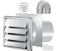 Tuyau de ventilation pour sèche-linge de 10,2 cm - Raccords muraux - Extraits extraits - Couvercle de barbecue - Pour sèche-linge - Plaques murales de ventilation - Extraits de valves - Couvercle de