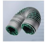 Tuyau de Ventilation renforcé pour sèche-Linge - Conduit Flexible ignifugé pour Ventilateurs d'extraction et extracteurs, Comprend 2 Colliers de Serrage, diamètre 220 mm, Longueur 4,9 m, idé