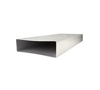 Tuyau de ventilation rond - Canal plat - Système de conduit de ventilation - Plastique - PVC - 60 x 204 mm - Canal de 1 m