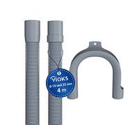 Tuyau de vidange-19-22. Gerade / Gerade 4,0 Meter gris