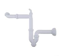 Tuyau de vidange coudé en U pour évier de cuisine avec débit efficace et design de blocage 40 mm