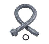 Tuyau de vidange de fond d'évier flexible et rétractable pour sorties de 45 mm et 55 mm pour plomberie intérieure (1 m)