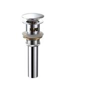 Tuyau de vidange de salle de bain siphon évier tuyau flexible salle de bain vanité bouteille piège Antique Pop Up filtre bouchon Kit Valve.(Chrome Overflow)