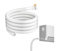 Tuyau de vidange d'eau AC, extension de tube de vidange AC de 3 m - Convient trous de 2,5 cm d'épaisseur avec clip en caoutchouc pour conduit d'aération de déshumidificateur commercial