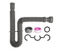 Tuyau De Vidange D'évier Flexible, 150 G, Siphon En P, Connecteur D' | Adaptateur De Tuyau De Vidange Flexible, 150g, 1-1/4 À 1-1/2 Pouces, Pour La Réparation De La Cuisine, Du Camping-car, De La