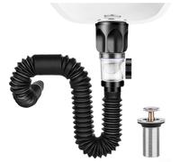 Tuyau de vidange d'évier pour contrôler la migration des gaz d'égout dans les bacs de vidange horizontaux et les canaux de vidange verticaux (B)