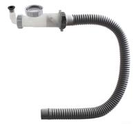 Tuyau de vidange d'évier simple avec port de vidange arrière de 50 mm et structure en polypropylène épais supportant la suppression et ajustement compact