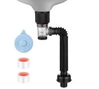 Tuyau de vidange d'évier - Tuyau d'extension, tube flexible, connecteur de siphon en P | Ligne anti-fuite solide, solution de plomberie réglable facile à installer pour cuisine, salle de bain