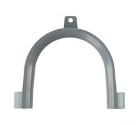 Tuyau de vidange en plastique en forme de U pour machines à laver et lave-vaisselle, support coudé en PVC pour une installation propre et sûre du tuyau de vidange (1 pièce)