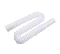 Tuyau de vidange extensible en plastique pour lavabo, flexible et résistant à la rouille, avec design ondulé permettant de se plier pour s'adapter à diverses installations de drainage sans fuite
